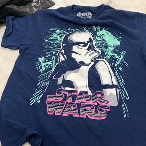 Camiseta para niños color azul talla 14/16